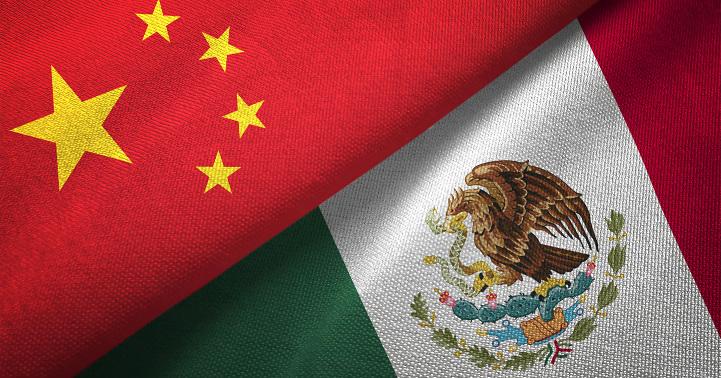 China Mexico Flag